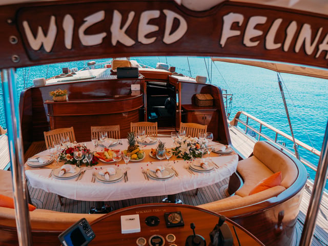 Wicked Felina yacht interior or exterior view