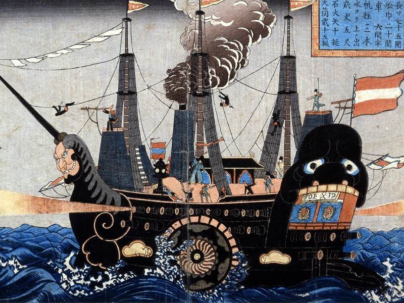Les bateaux noirs du commodore Perry