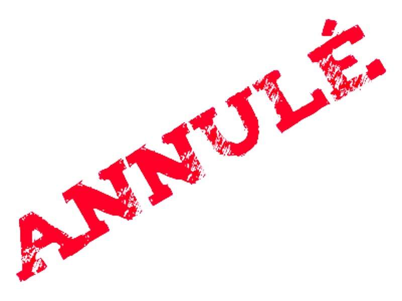 Annulé