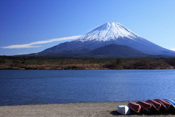 Photo du mont Fuji à partir d'un des 5 lacs