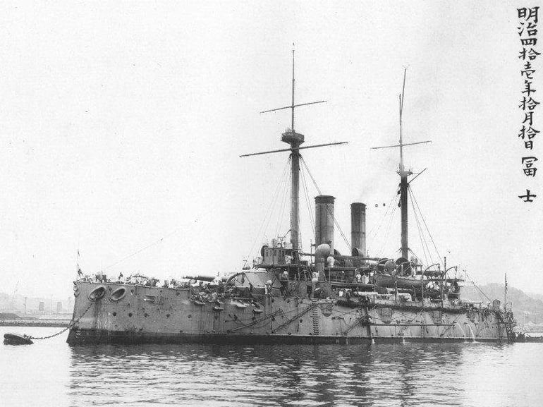 Cuirassé Fuji, première guerre mondiale