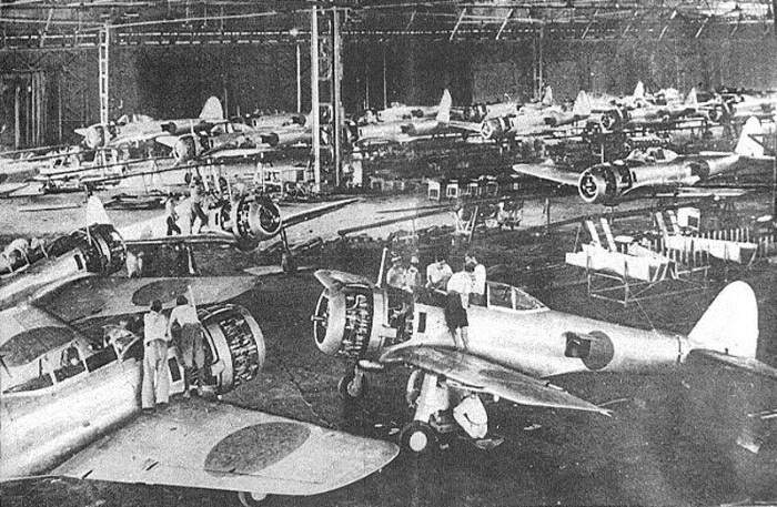 Usine de production de Nakajima "Oscar" Ki-43