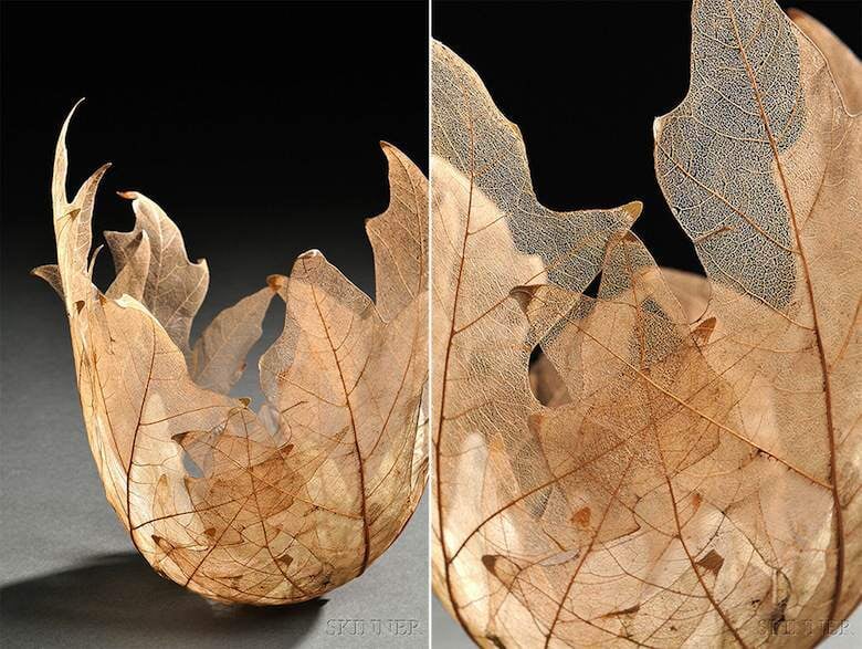 Les sculptures délicates en feuilles mortes de Kay Sekimachi