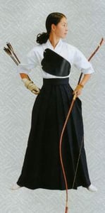 GANT À TROIS doigts Kyudo mitsugake pour tir à l'arc japonais J-161 peau de c... EUR 133,64 - FR