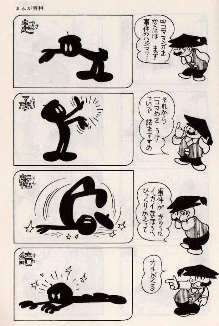 Explication des yon-koma manga dans un yon-koma manga!