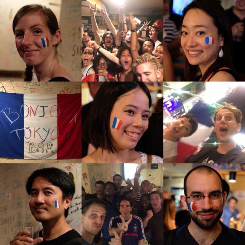 Le 14 juillet au Bonjour Tokyo Bar
