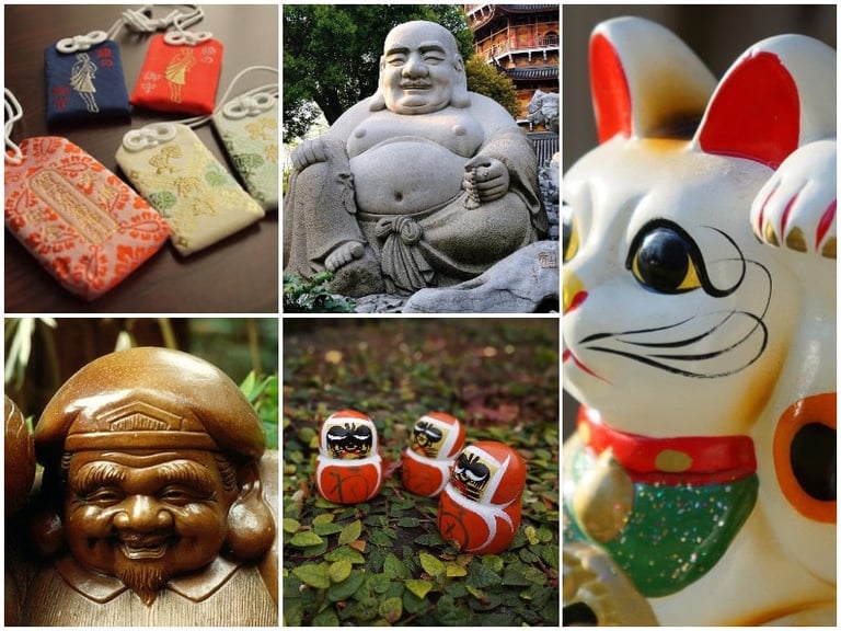 Les porte-bonheurs au Japon