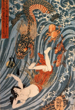 Ryūjin, le dieu-dragon de la mer Bestiaire du tatouage japonais: Ryūjin, le dieu-dragon de la mer