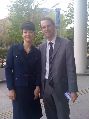 Sur un tournage de film avec l'actrice Julie Dreyfus Sur un tournage de film avec l'actrice Julie Dreyfus