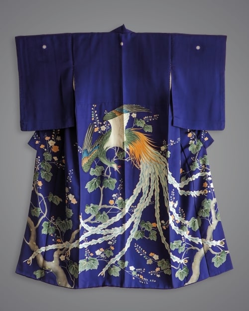 Kimono en soie Shioze 塩瀬 Collection Anita HENRY Début de l’ère Shôwa (1926-1989)
