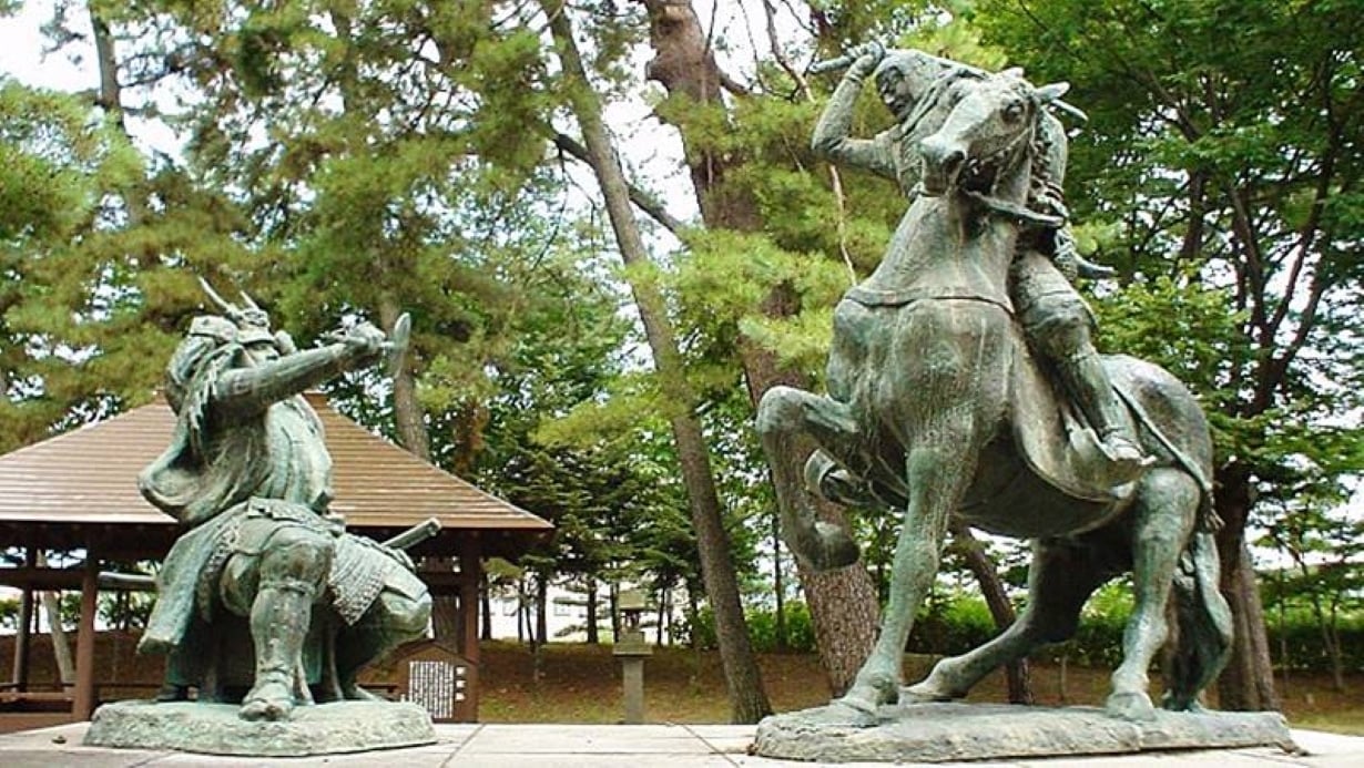 Uesugi Kenshin et Takeda Shingen à la 4ème bataille de Kawanakajima
