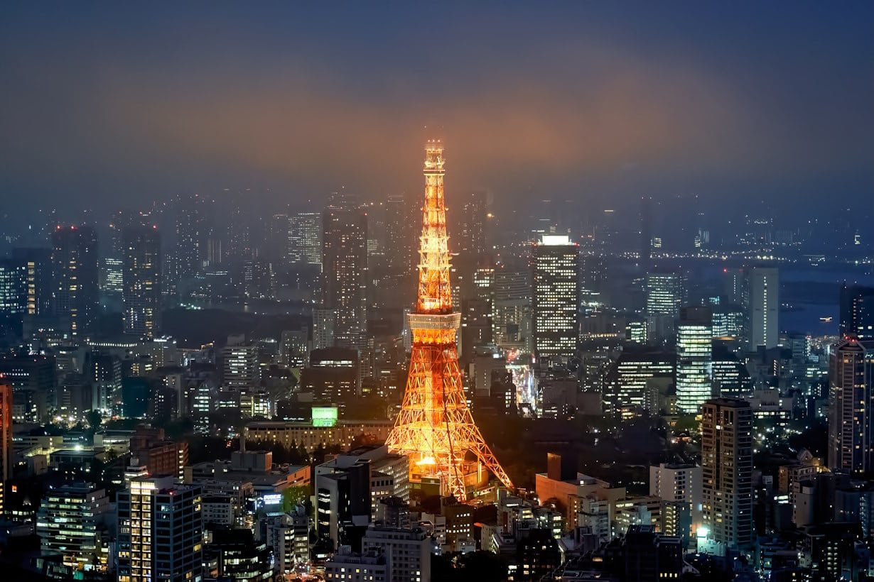 Tour de Tokyo, la nuit