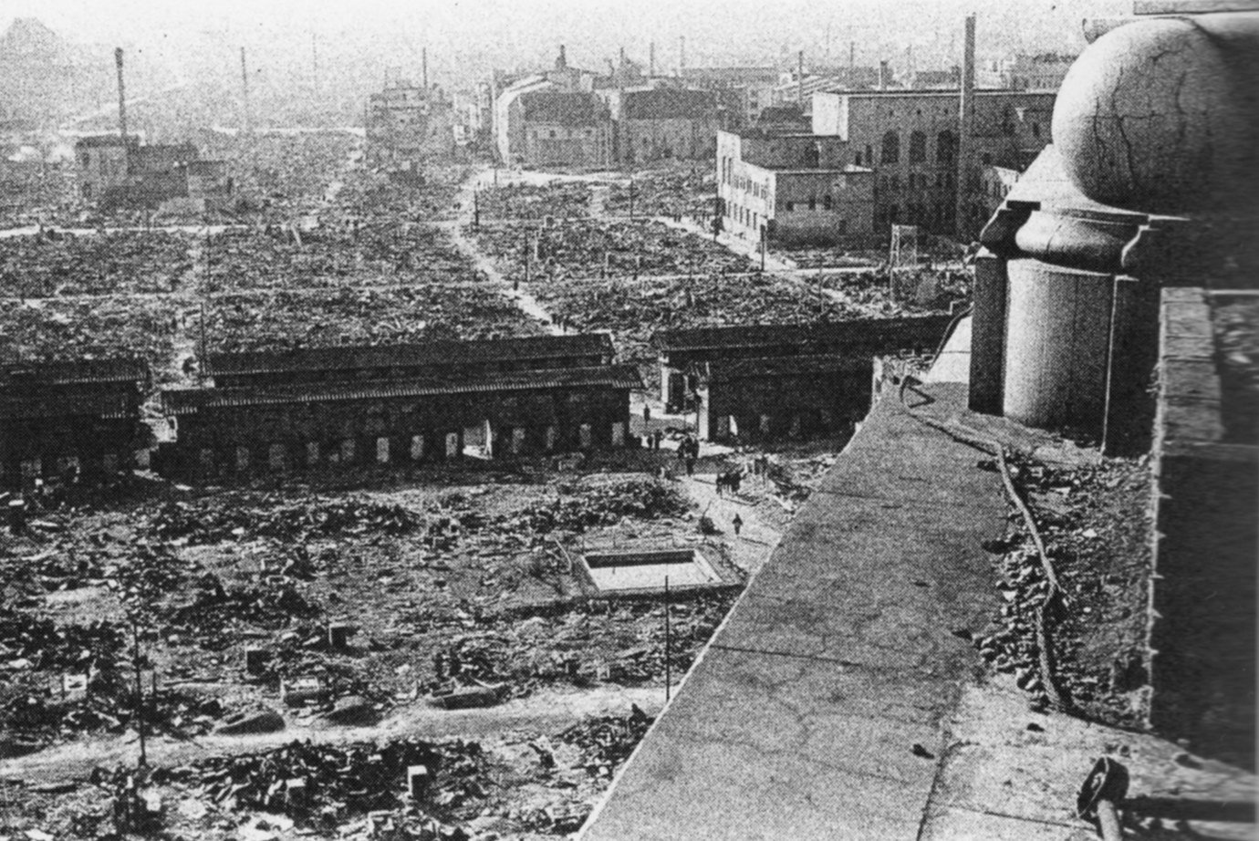 Tokyo détruite, en 1945