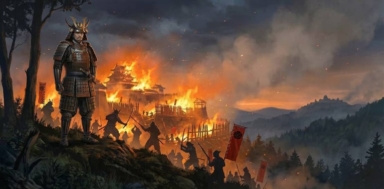 ataille de Dōdō en 1565 : Oda Nobunaga assiège le château de Dōdō dans la province de Mino, au cœur de l’ère Sengoku