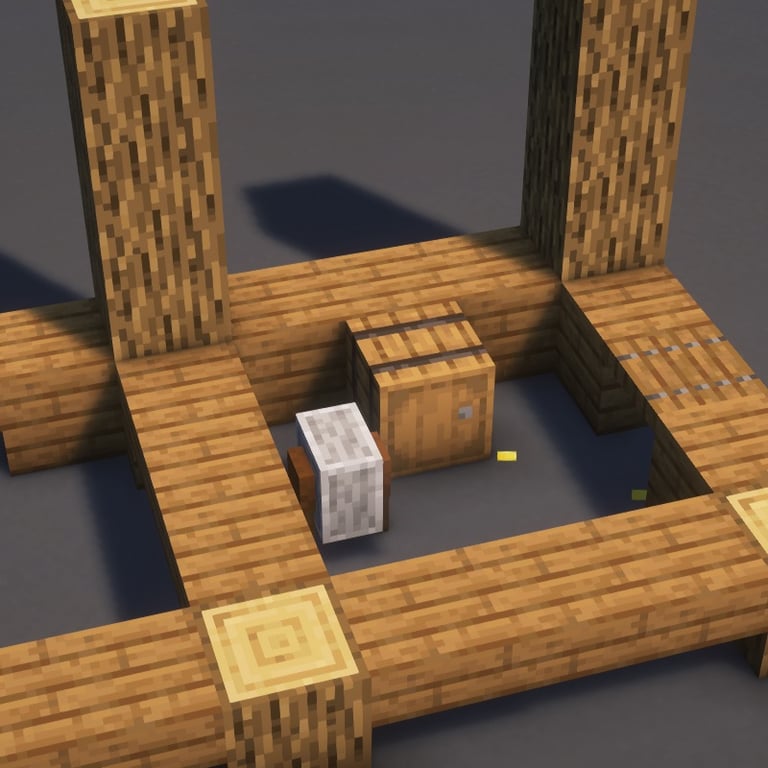 Trading Post Minecraft Schematic + 115-Step Tutorial