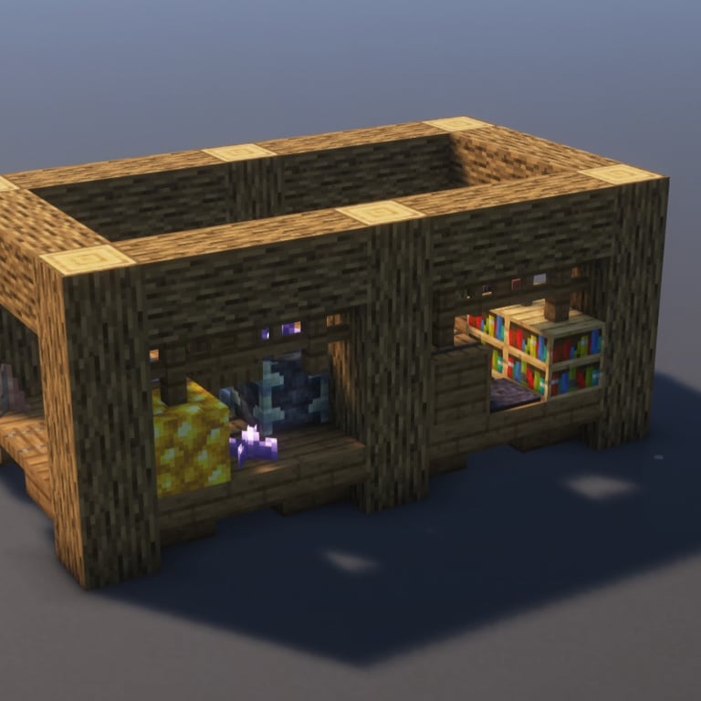 Trading Post Minecraft Schematic + 115-Step Tutorial