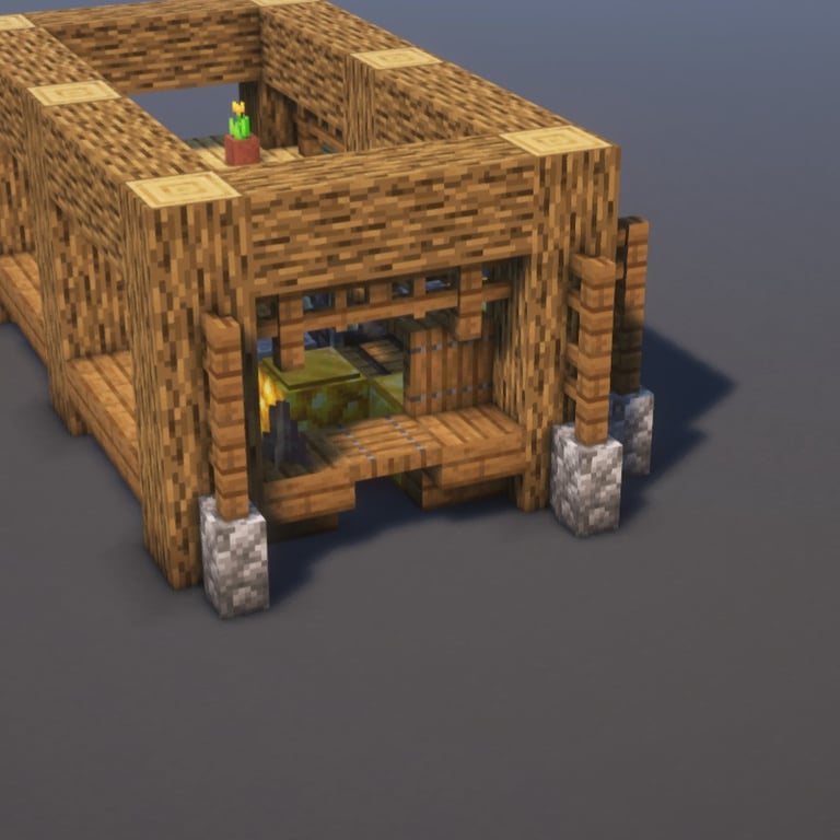 Trading Post Minecraft Schematic + 115-Step Tutorial