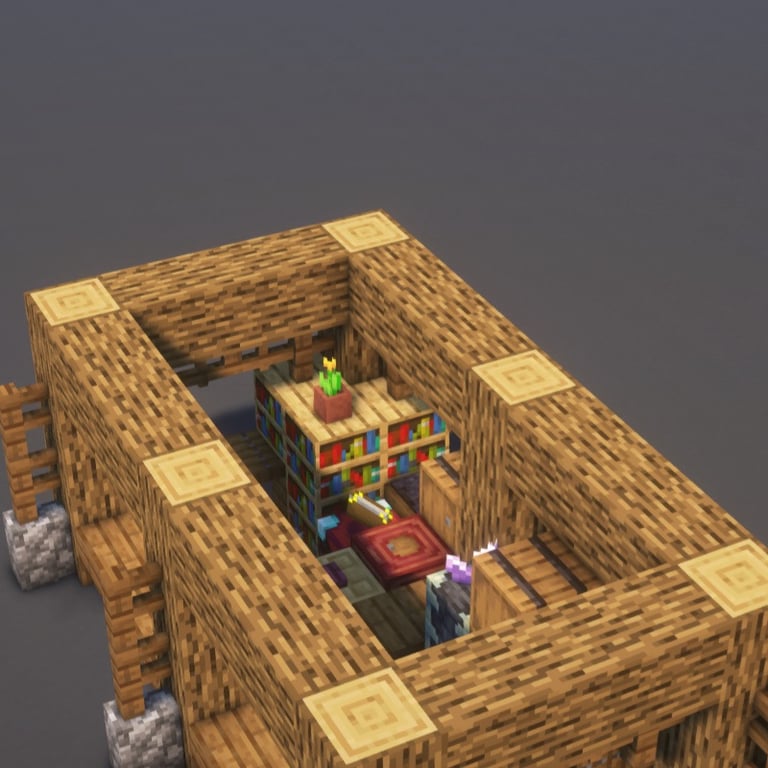 Trading Post Minecraft Schematic + 115-Step Tutorial