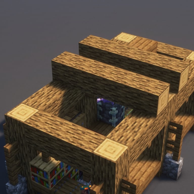 Trading Post Minecraft Schematic + 115-Step Tutorial