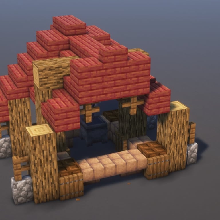 Village Well — 123-Step Minecraft Build Tutorial