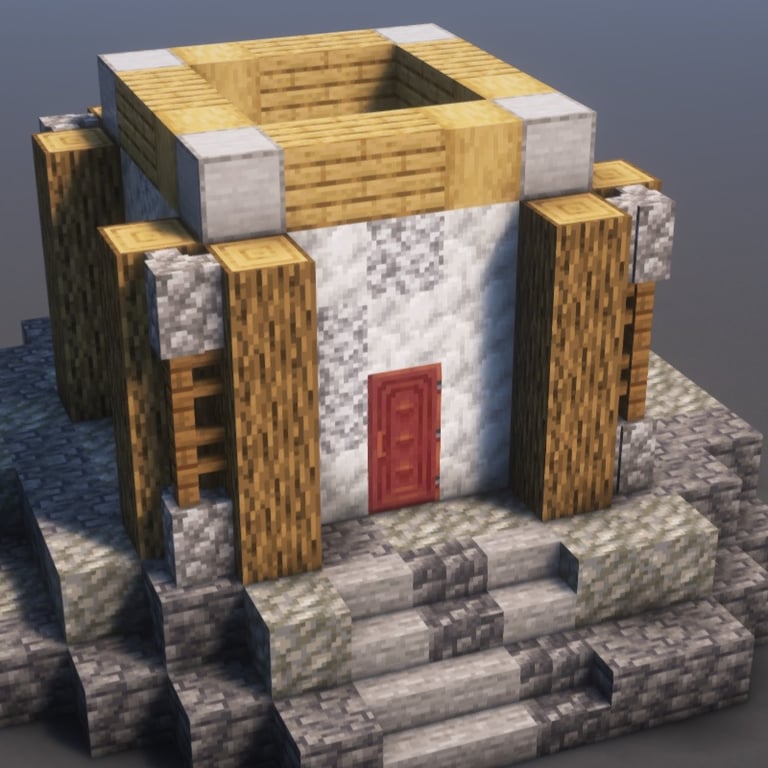 Windmill — 234-Step Minecraft Build Tutorial