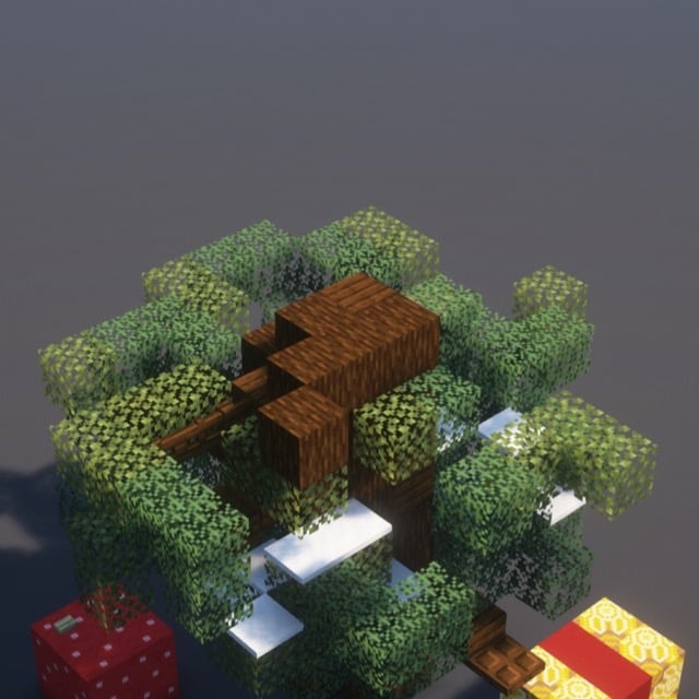 Christmas Tree Minecraft Schematic + 115-Step Tutorial