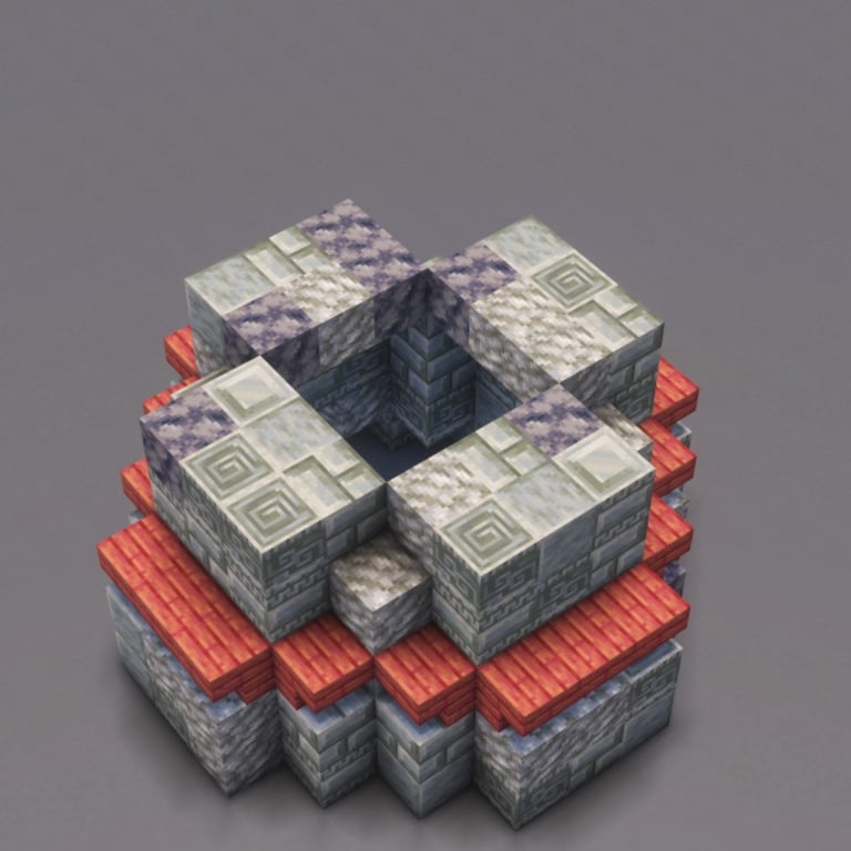 Clock Tower Minecraft Schematic + 132-Step Tutorial