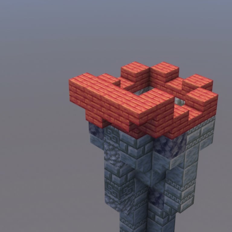 Clock Tower Minecraft Schematic + 132-Step Tutorial