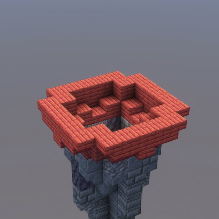 Clock Tower Minecraft Schematic + 132-Step Tutorial