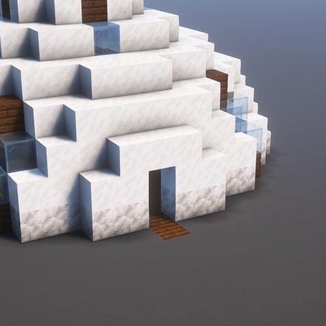 Cozy Igloo Base Minecraft Schematic + 72-Step Tutorial