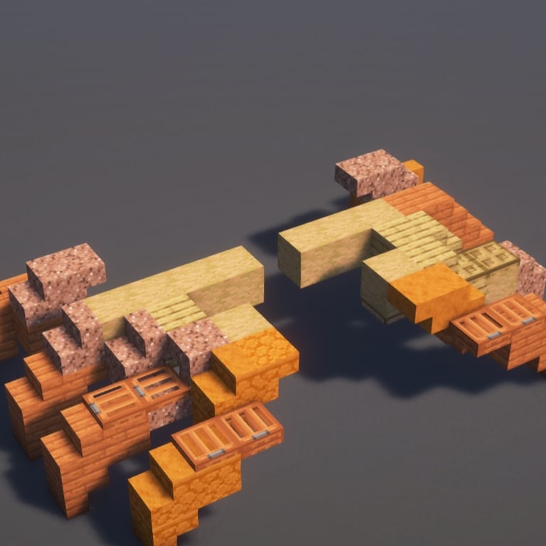 Crab Statue Minecraft Schematic + 118-Step Tutorial