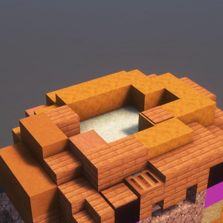 Crab Statue Minecraft Schematic + 118-Step Tutorial