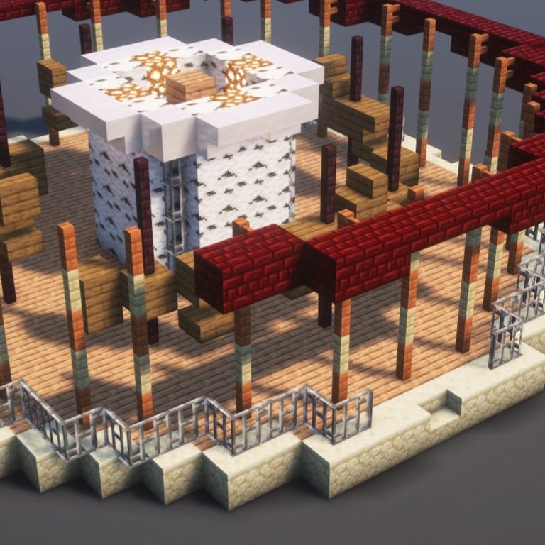 Horse Carousel — 204-Step Minecraft Build Tutorial