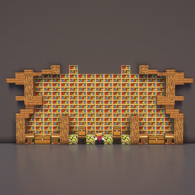 Library Minecraft Schematic + 43-Step Tutorial
