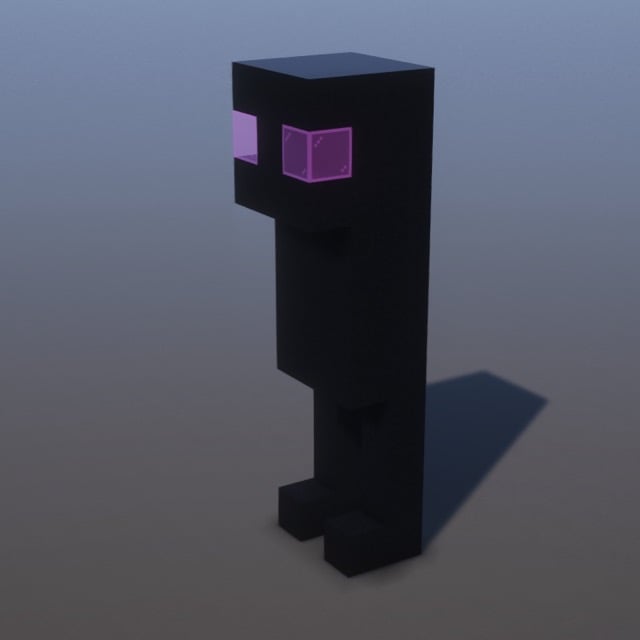 Enderman Minecraft Schematic + 21-Step Tutorial