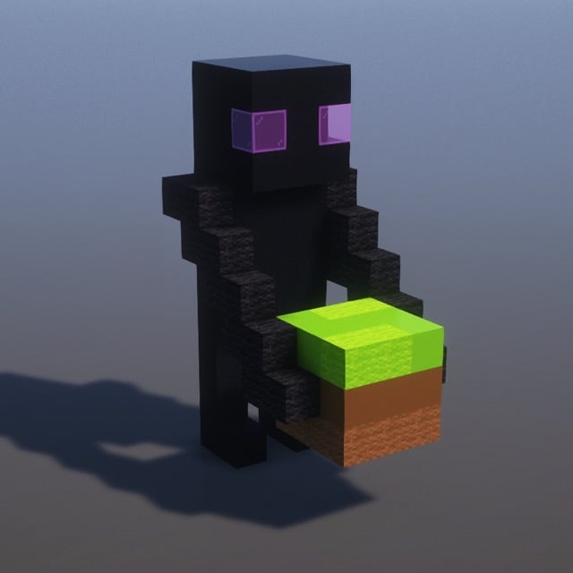 Enderman Minecraft Schematic + 21-Step Tutorial