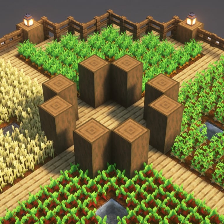Farm Tower Minecraft Schematic + 189-Step Tutorial