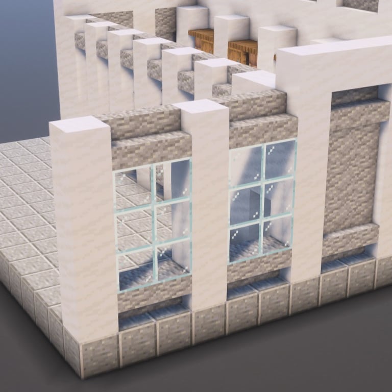 Bank Minecraft Schematic + 97-Step Tutorial