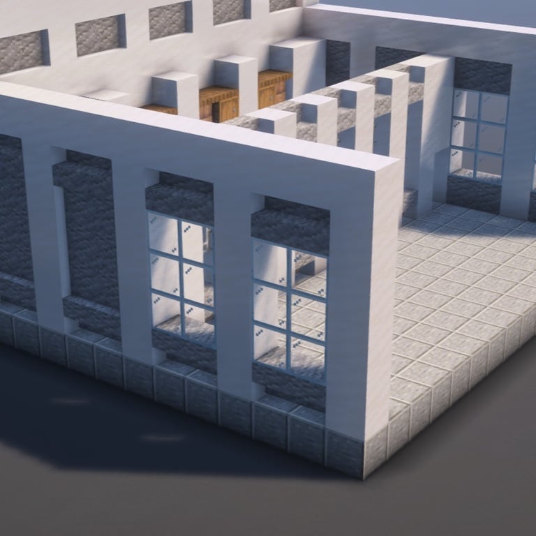 Bank Minecraft Schematic + 97-Step Tutorial