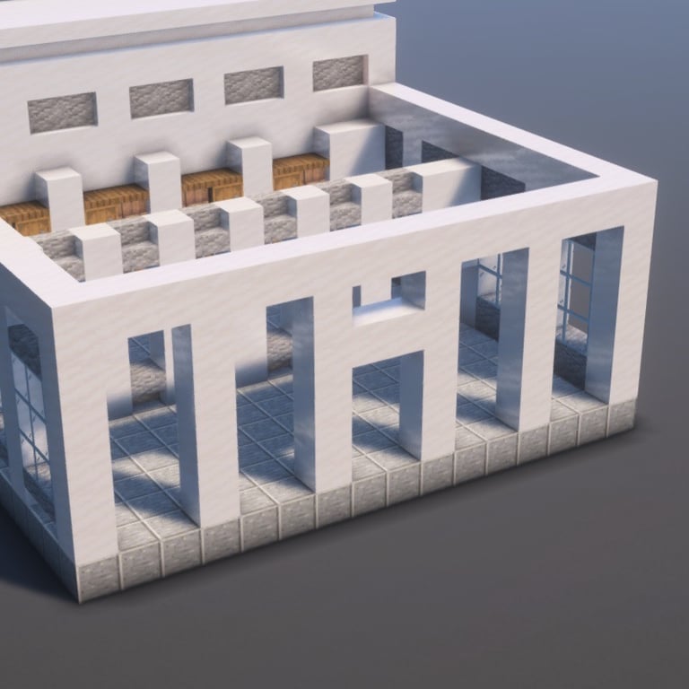 Bank Minecraft Schematic + 97-Step Tutorial
