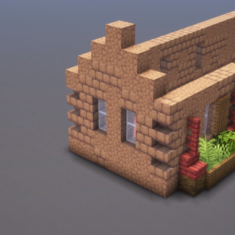 Mud House Minecraft Schematic + 81-Step Tutorial