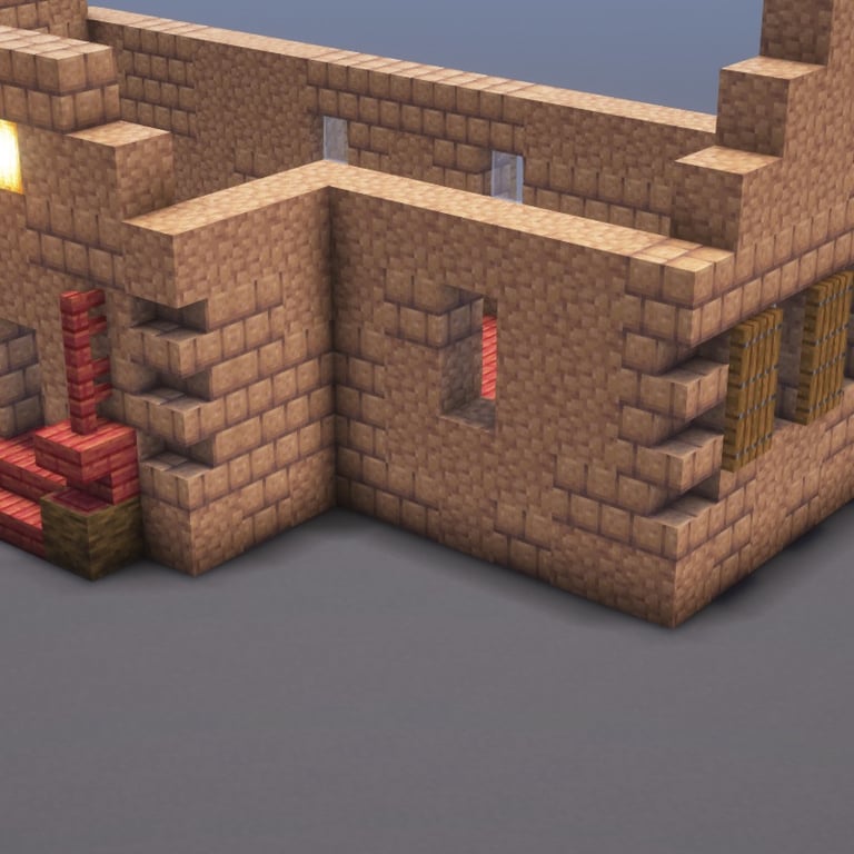 Mud House Minecraft Schematic + 81-Step Tutorial