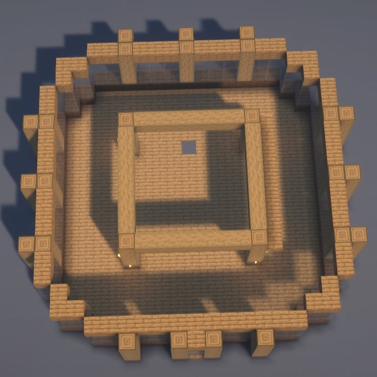 Nether Portal Base Minecraft Schematic + 192-Step Tutorial