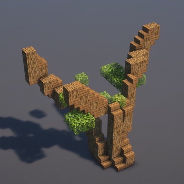 Oak Tree Minecraft Schematic + 55-Step Tutorial