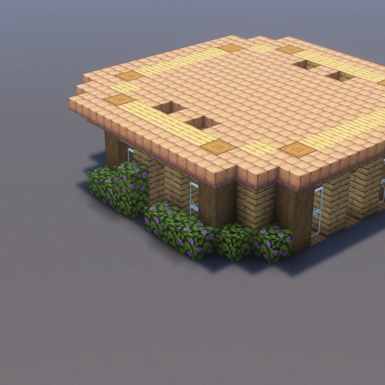 Rustic Farmhouse Minecraft Schematic + 94-Step Tutorial
