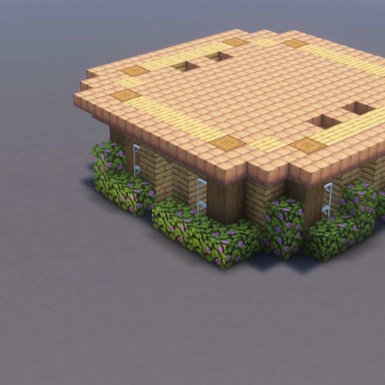 Rustic Farmhouse Minecraft Schematic + 94-Step Tutorial