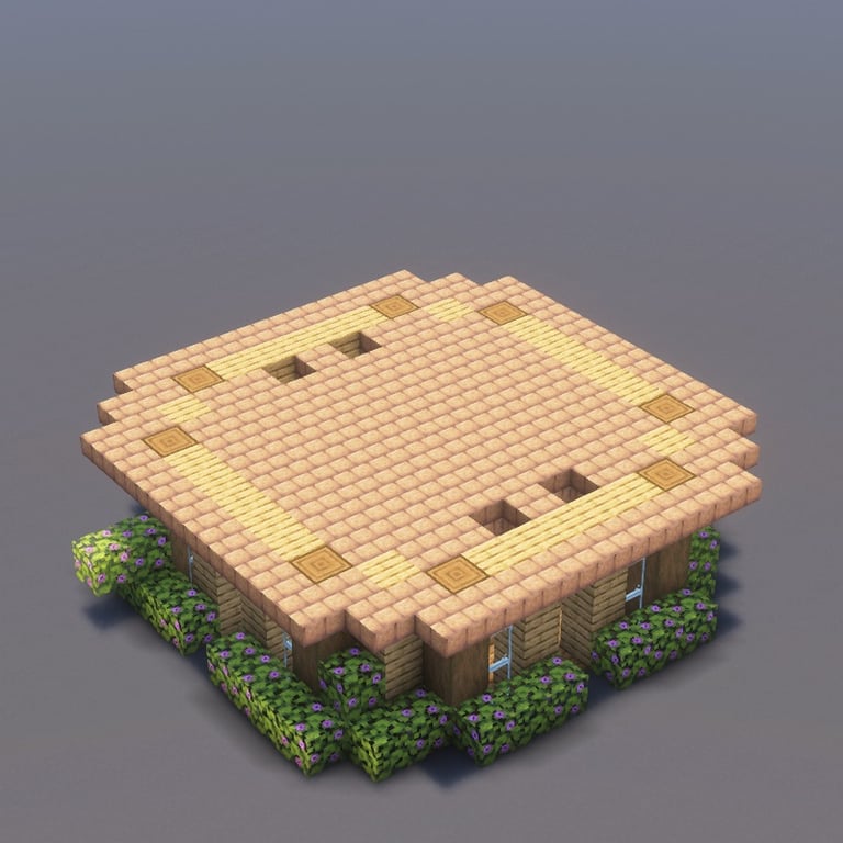 Rustic Farmhouse Minecraft Schematic + 94-Step Tutorial