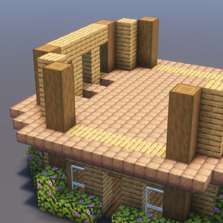 Rustic Farmhouse Minecraft Schematic + 94-Step Tutorial