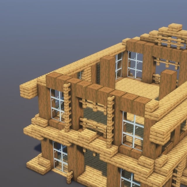 Rustic Barn Minecraft Schematic + 125-Step Tutorial
