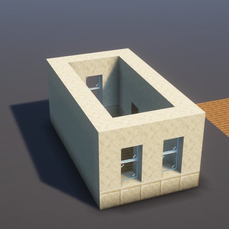 Desert House Minecraft Schematic + 54-Step Tutorial